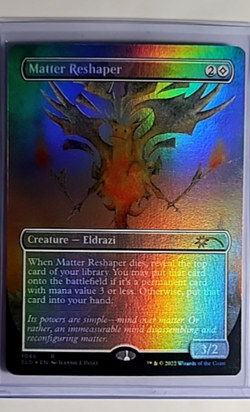 MTG Magic The Gathering SLD Secret Lair Borderless Foil #1048 Matter Reshaper - Image 1