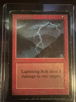 MTG Lightning Bolt | Limited Edition Beta | HP - Image 1