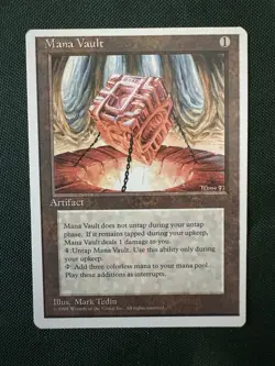 Mana Vault (4th Edition, 1995) - Vintage Magic the Gathering MTG Card - Image 1