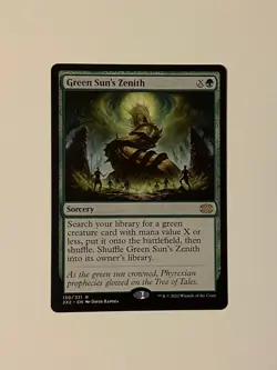 Magic the Gathering : DOUBLE MASTERS 2022 Green Sun's Zenith NM MTG - Image 1