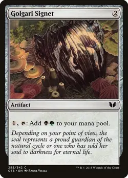 Golgari Signet LP #255 Commander 2015 MTG - Image 1