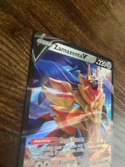 Pokemon Zamazenta V 105/172 Brilliant Stars Sword & Shield ULTRA RARE Holo rare - Image 3