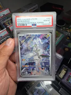 POKEMON PSA 10 2025 N's Reshiram 167/159 Journey Together Box Topper Promo - Image 1