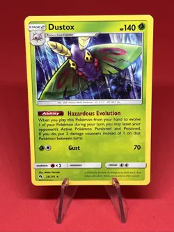 Dustox # 28/214 Lost Thunder Set Pokemon Trading Cards TCG Rare - Image 1
