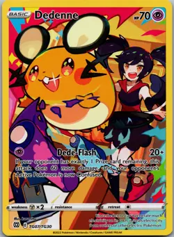 Dedenne TG07/TG30 Pokemon TCG SWSH09: Brilliant Stars Trainer Gallery Ultra Rare - Image 1