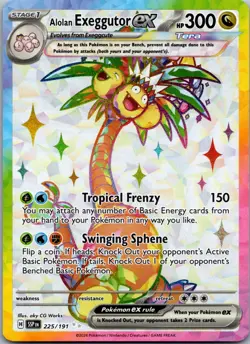 Alolan Exeggutor ex - 225/191 Pokemon TCG SV08: Surging Sparks Ultra Rare NM - Image 1