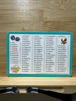 1999 Pokemon Trading Cards: Nintendo Creatures Adventure - Check List - Lot of 2 - Image 2
