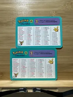1999 Pokemon Trading Cards: Nintendo Creatures Adventure - Check List - Lot of 2 - Image 3
