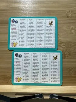 1999 Pokemon Trading Cards: Nintendo Creatures Adventure - Check List - Lot of 2 - Image 4