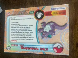 Pokemon TV Animation Edition #34 Nidoking Non Holo Topps 151 original vintage - Image 4