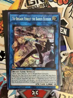 Yugioh Tri-Brigade Ferrijit the Barren Blossom MP21-EN196 Secret Rare 1st Ed NM - Image 1