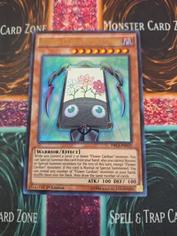 Yugioh Flower Cardian Zebra Grass DRL3-EN032 Ultra Rare 1st Edition Near Mint - Image 1