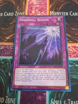 Yugioh Shaddoll Schism RA01-EN077 Secret Rare 1st Edition Near Mint - Image 1