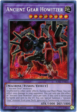 Yugioh! Ancient Gear Howitzer - RA03-EN035 - Secret Rare NM/M English - Image 1
