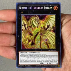 Yugioh - Number 100: Numeron Dragon (Secret Rare) (1st Edition) - BLCR-EN084 - Image 1