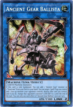 Yugioh! Ancient Gear Ballista - RA03-EN046 - Secret Rare NM/M English - Image 1