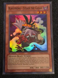 Yugioh Blackwing - Steam the Cloak DRLG-EN028 Super Rare 1st Ed NM - Image 1