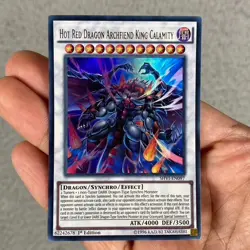 | Yugioh Hot Red Dragon Archfiend King Calamity SHVI-EN097 1st Ultra Rare NM - Image 1