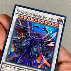 | Yugioh Hot Red Dragon Archfiend King Calamity SHVI-EN097 1st Ultra Rare NM - Image 2