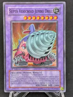Super Vehicroid Jumbo Drill - Super Rare POTD-EN036 - LP- - YuGiOh - Image 1