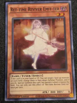 YUGIOH Ret-time Reviver Emit-ter ROTD-EN088 Super Rare Card 1st Edition VLP - Image 1