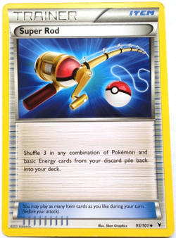 Super Rod Pokemon Card 95/101 Noble Victories Regular - Image 1