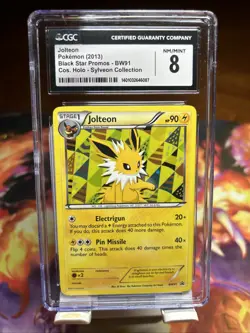 Jolteon BW91 Sylveon Collection Holo Black Star Promo CGC 8 NM/Mint Pokemon Card - Image 2