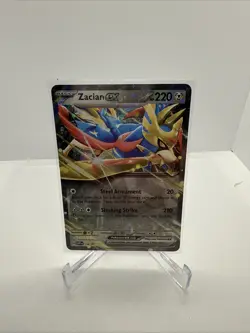 Pokemon TCG Zacian EX SVP 198 Scarlet & Violet Black Star Promo Card - Image 1