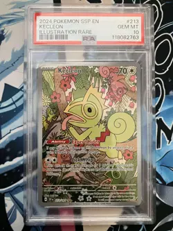 Pokemon TCG Kecleon 213/191 2024 Surging Sparks Illustration Rare Card - PSA 10 - Image 1
