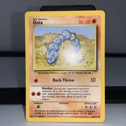 Onix 56/102 Base Set - Common Pokemon Card - NM - Image 1