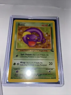 Pokemon EKANS Fossil Pack Fresh 1999 English Card #46/62 new - Image 3