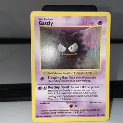 1999 Pokemon Card Base Set Gastly 50/102 Light Play - Image 1