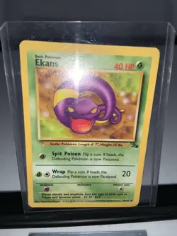 EKANS - 46/62 - 1st EDITION - RARE - FOSSIL SET - NON HOLO - POKEMON CARD - Image 1