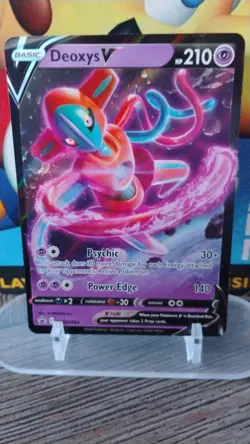 DEOXYS V Black Star Promo POKEMON Full-Art Holo 2022 Trading Card SWSH266 - Image 1