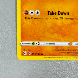 Pokemon TCG Card - Rhyhorn 89/196 Common | 2022 Lost Origin | NM/Mint - Image 3