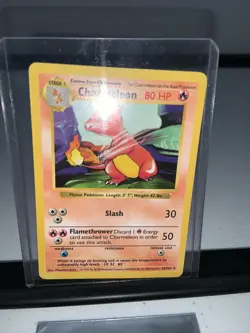 1999 Pokemon Shadowless Base Set Charmeleon Card 24/102 NM - Image 1