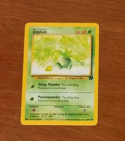ODDISH 63/82 Team Rocket Pokemon Card TCG Common Unlimited WOTC 1998 Vintage 151 - Image 1