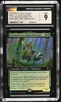 GREENSLEEVES, MARO-SORCERER Dominaria United Extended Art Foil CGC 9 MTG - Image 1