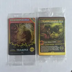 MTG Secret Lair Jurassic World Life Breaks Free Rainbow Foil Edition - Image 1