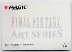 MTG Final Fantasy Art Series Sage's Nouliths x1 NM Art Card - Image 2