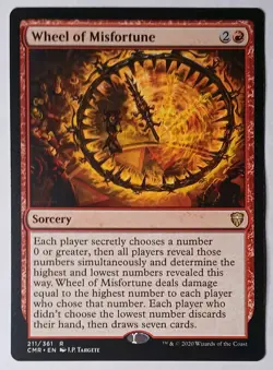 MTG / Wheel of Misfortune / CMR / #211 / Regular / Rare / NM Near Mint - Image 1