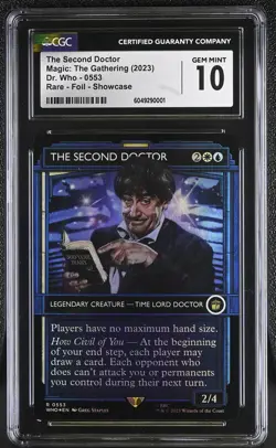 THE SECOND DOCTOR Doctor Who Foil Showcase CGC 10 MTG [Nostalgium] - Image 1