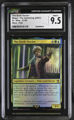 THE SIXTH DOCTOR Doctor Who Traditional Foil CGC 9.5 MTG [Nostalgium] - Image 1
