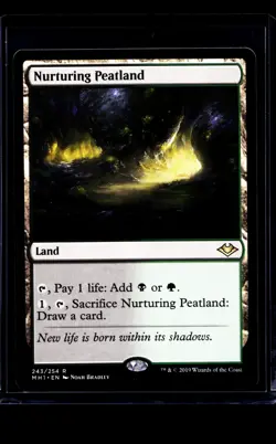 2019 MTG Magic The Gathering MH1 Modern Horizons #243 Nurturing Peatland - Image 1