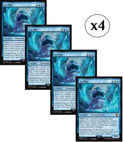 4x - Ice Flan - x4 (playset) - Final Fantasy - C NM MTG - Image 1