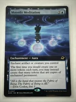 MTG Moonlit Meditation 0327 Extended Art NM Edge of Eternities - Image 1