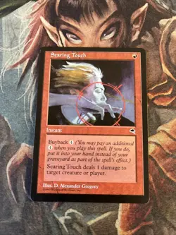 MtG Searing Touch - LP - Tempest - Image 1