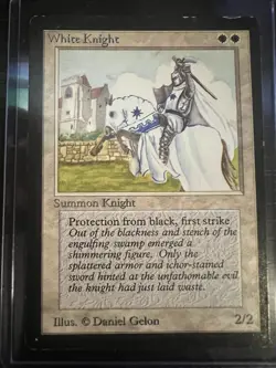 MTG White Knight | Limited Edition Beta | LP - Image 1
