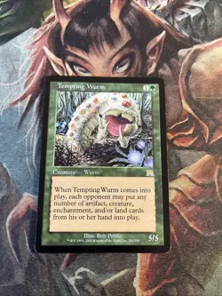 MtG Tempting Wurm - HP - Onslaught - Image 1