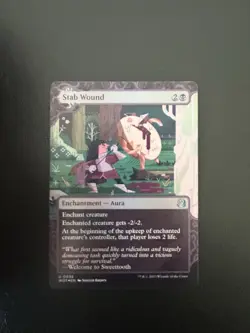 Foil Stab Wound Wilds of Eldraine: Enchanting Tales Uncommon Mtg 36 - Image 1